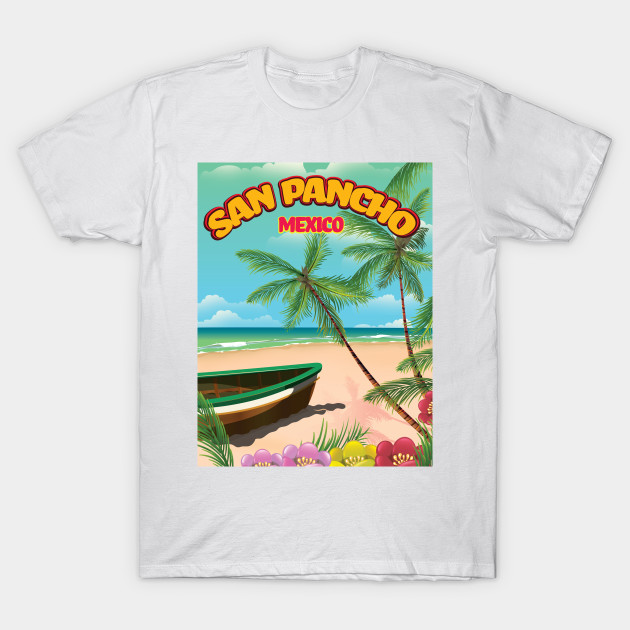 San Pancho beach travel poster by nickemporium1